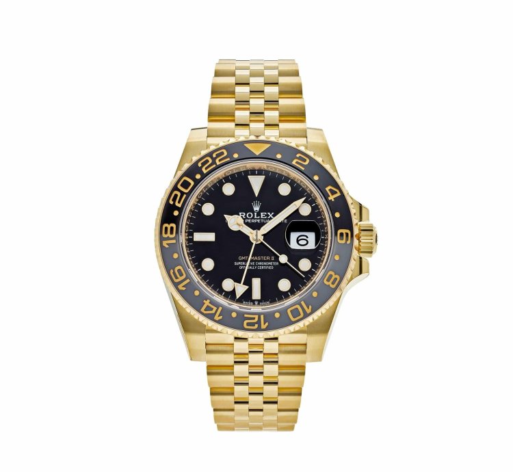 Rolex Gmt-master Ii 126718grnr Yellow Gold Black Dial Jubilee 2024