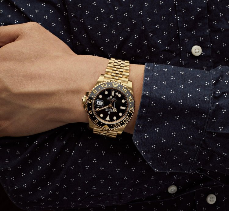 Rolex Gmt-master Ii 126718grnr Yellow Gold Black Dial Jubilee 2024