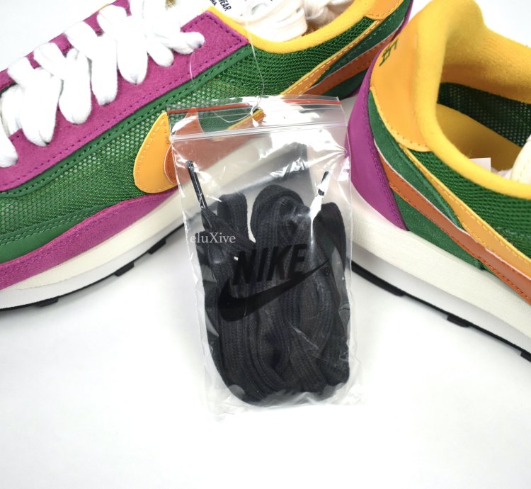 Nike Sacai Ld Waffle Sneakers Pine Green Clay Orange Ds19