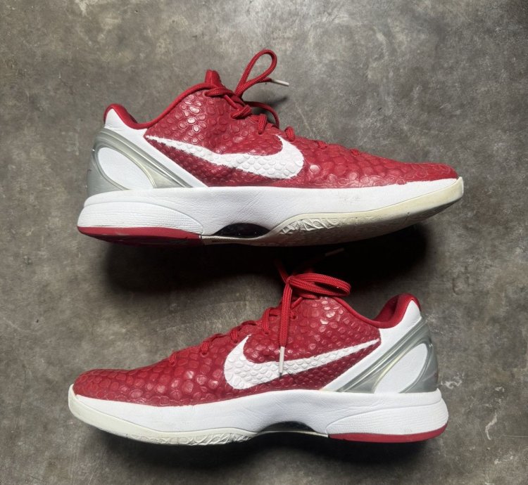 Kobe 6 Varsity Red 2011 Retro Basketball Sneakers