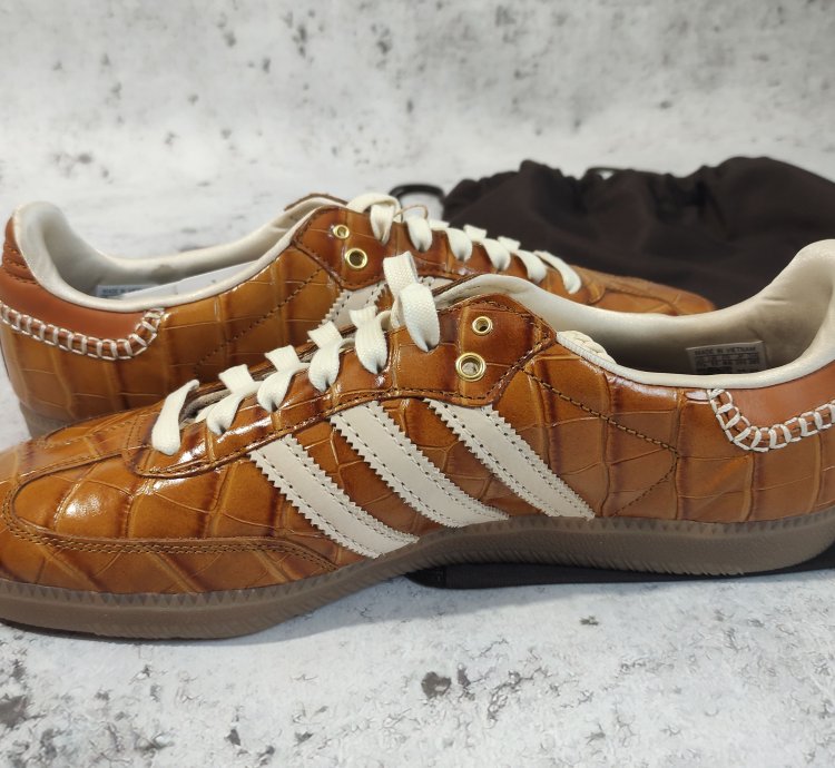 Adidas Samba Wales Bonner Brown Croc Jh9826 Size 11 Us