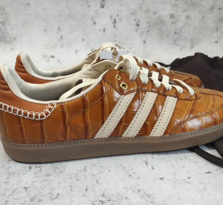 Adidas Samba Wales Bonner Brown Croc Jh9826 Size 11 Us