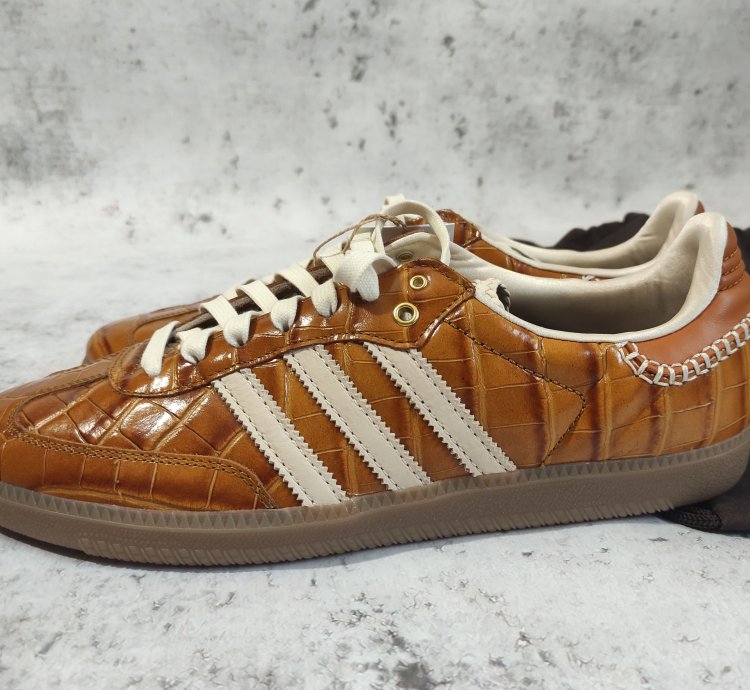 Adidas Samba Wales Bonner Brown Croc Jh9826 Size 11 Us