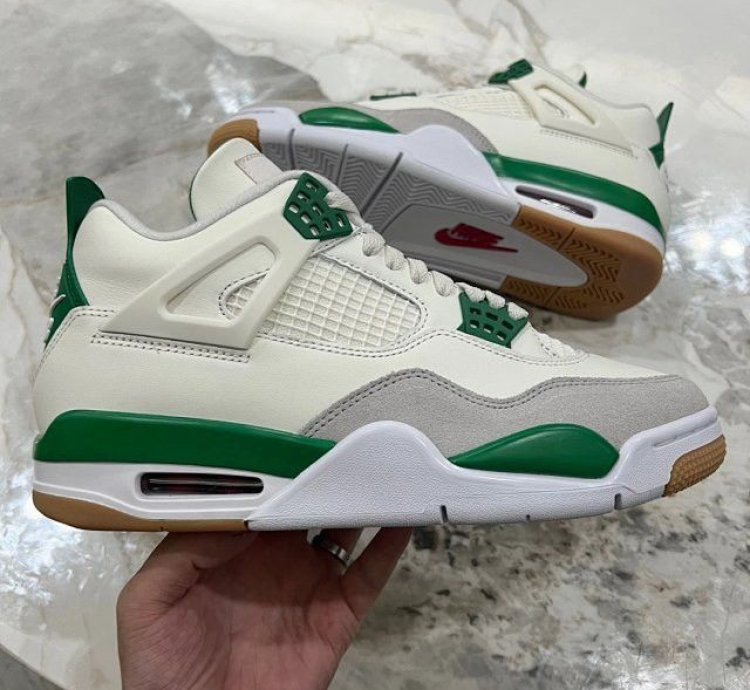 Nike Sb Air Jordan 4 Pine Green Mens Shoes Size 8 5 Uk