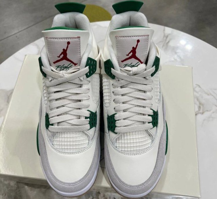 Nike Sb Air Jordan 4 Pine Green Mens Shoes Size 8 5 Uk