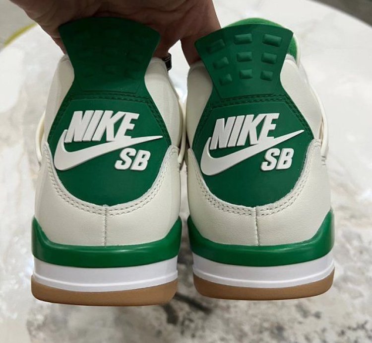Nike Sb Air Jordan 4 Pine Green Mens Shoes Size 8 5 Uk