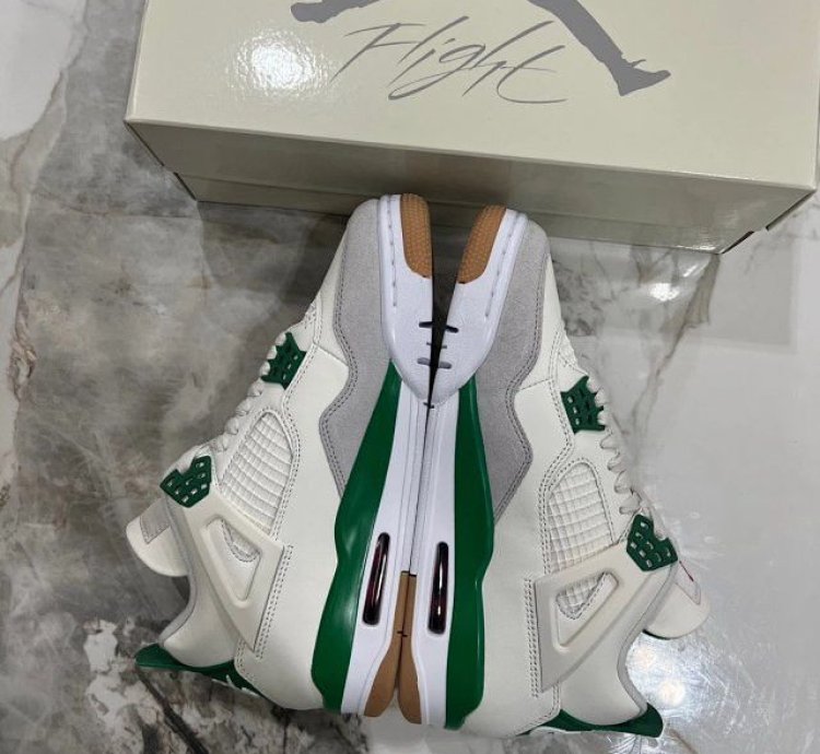 Nike Sb Air Jordan 4 Pine Green Mens Shoes Size 8 5 Uk