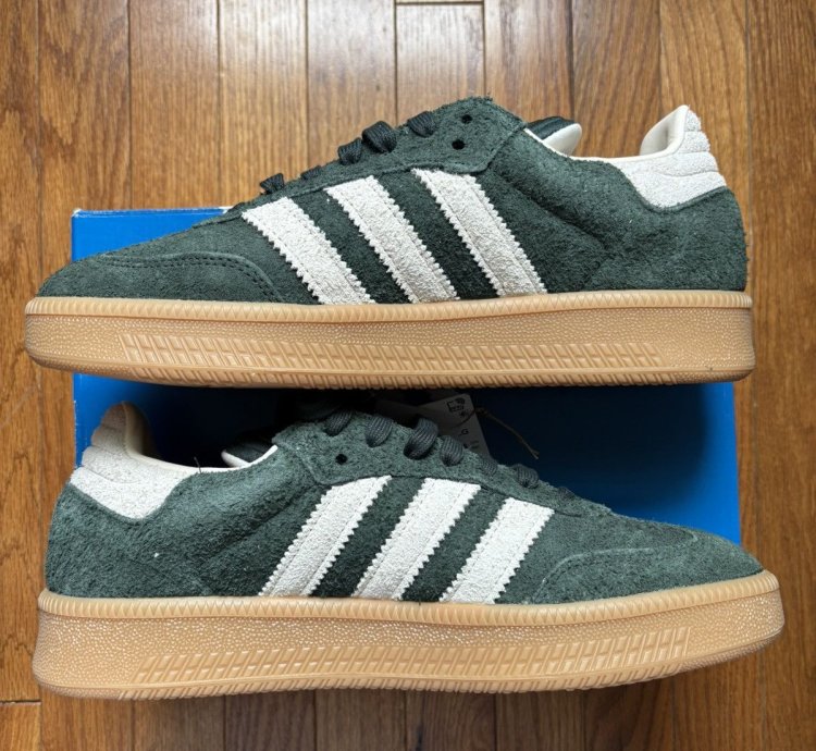Adidas Samba Xlg Shadow Green Chalk White Size 11 Brand New