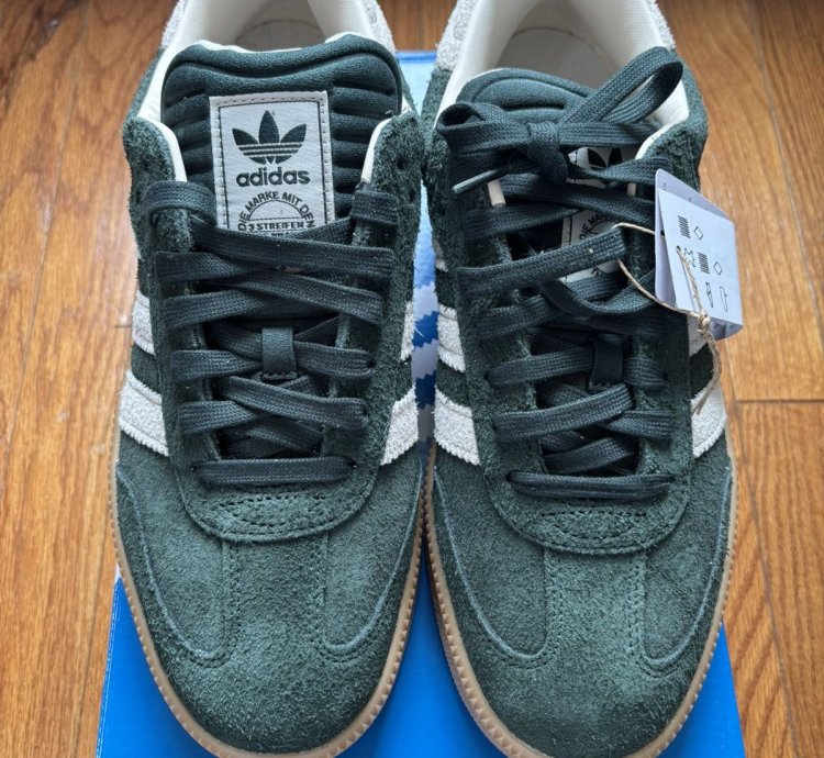 Adidas Samba Xlg Shadow Green Chalk White Size 11 Brand New
