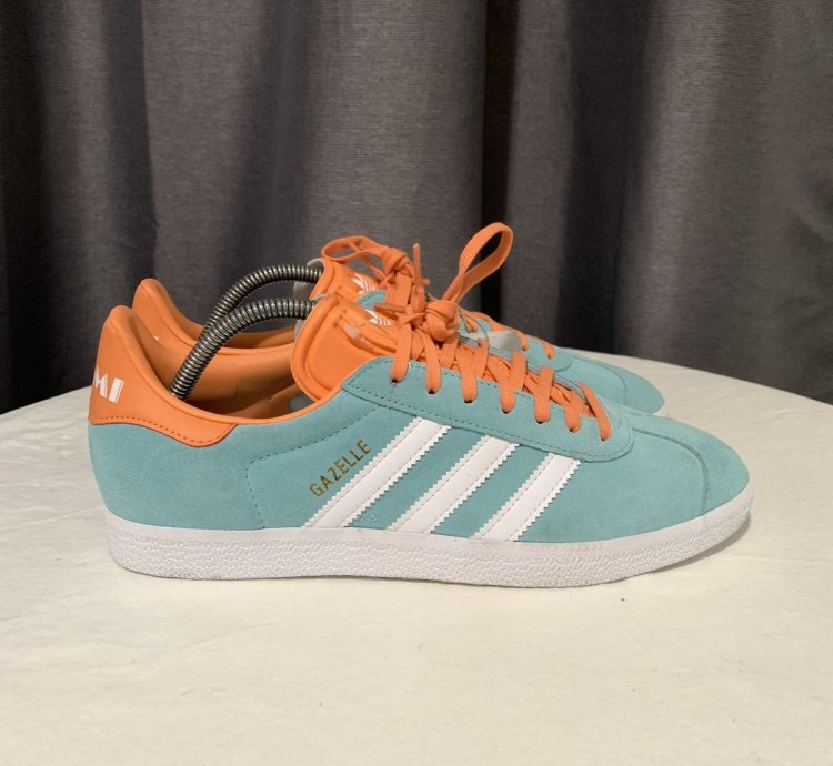 Adidas Shoes Men 9 5 Green Gazelle Mls Miami Soccer Ih2627