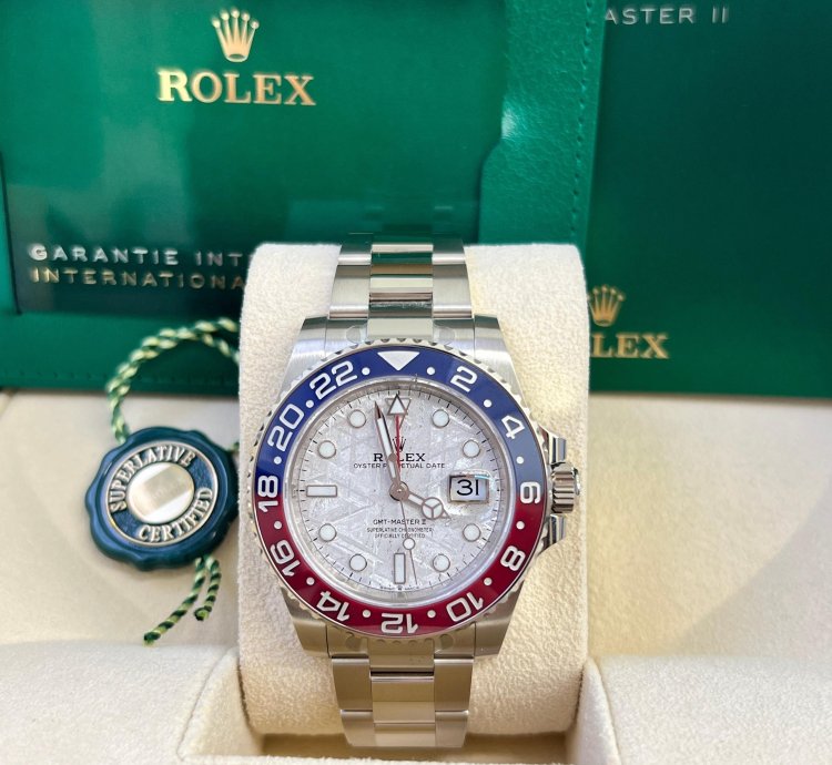 Rolex Gmt-master Ii 126719blro Gmt-master Ii White Gold Meteorite Dial 40mm