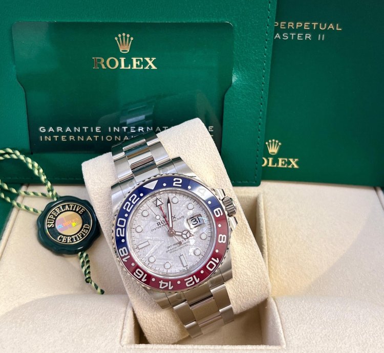 Rolex Gmt-master Ii 126719blro Gmt-master Ii White Gold Meteorite Dial 40mm