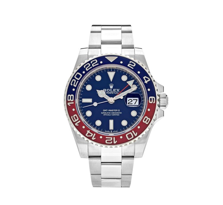 Rolex Gmt-master Ii 126719blro Pepsi White Gold Blue Dial 2023