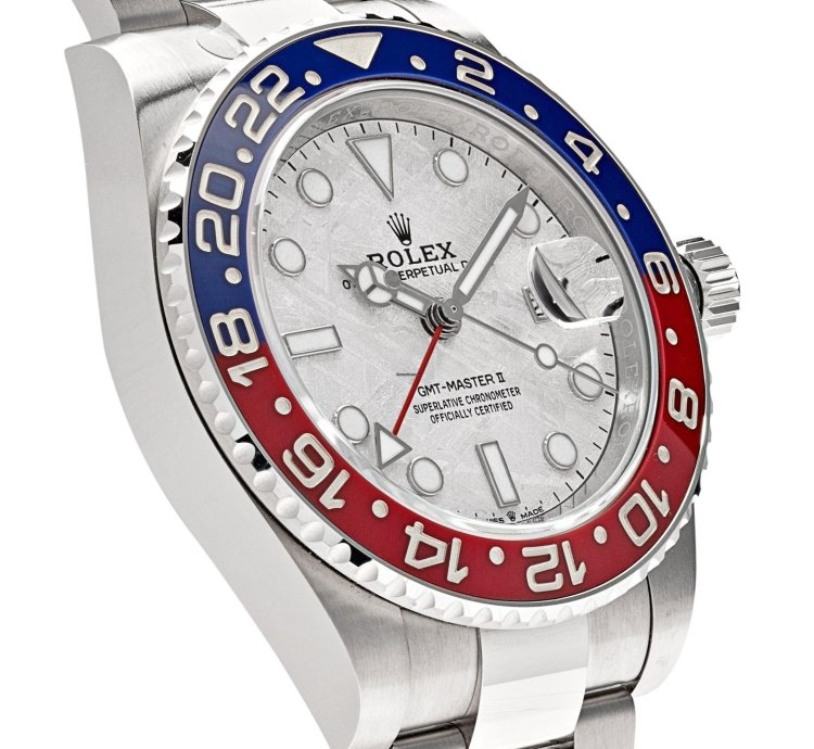Rolex Gmt-master Ii 126719blro Pepsi White Gold Meteorite Dial 2021