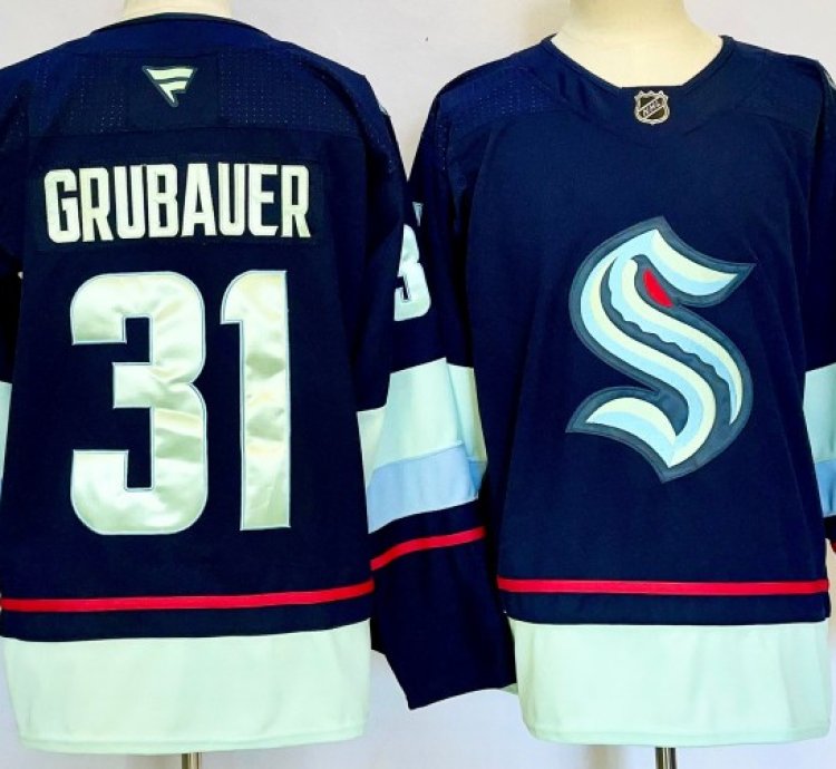 Seattle Kraken 31 Philipp Grubauer Jersey Stitched