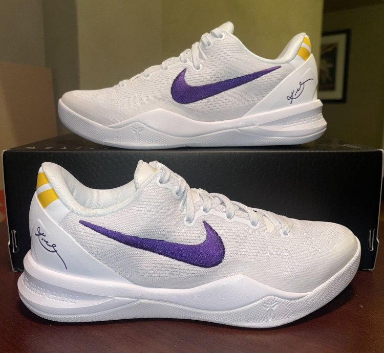 Kobe 8 Protro Lakers Home - Brand New No Box Lid