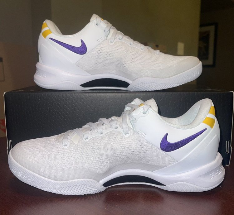 Kobe 8 Protro Lakers Home - Brand New No Box Lid