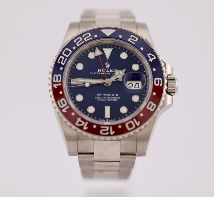 Rolex Gmt-master Ii 126719blro White Gold Blue Dial 2021 Full Set