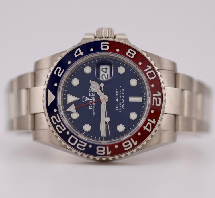 Rolex Gmt-master Ii 126719blro White Gold Blue Dial 2021 Full Set