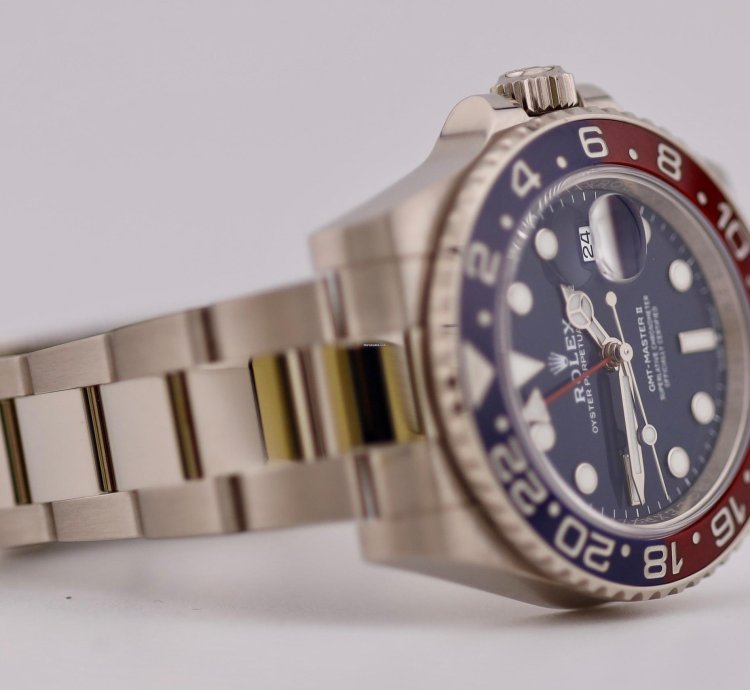 Rolex Gmt-master Ii 126719blro White Gold Blue Dial 2021 Full Set