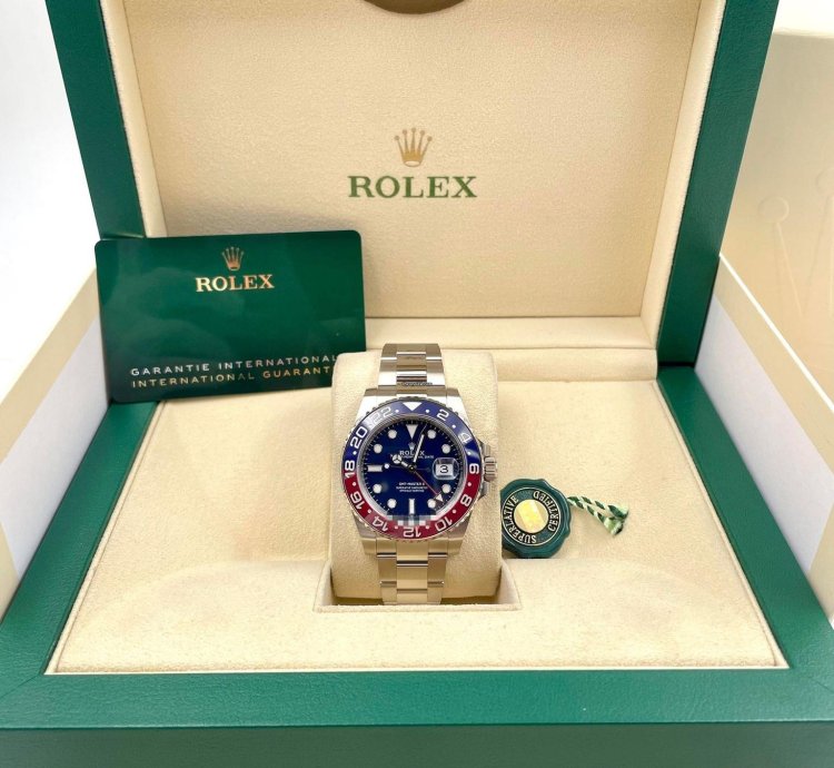 Rolex Gmt-master Ii 126719blro White Gold Pepsi Blue Dial Unworn 2024