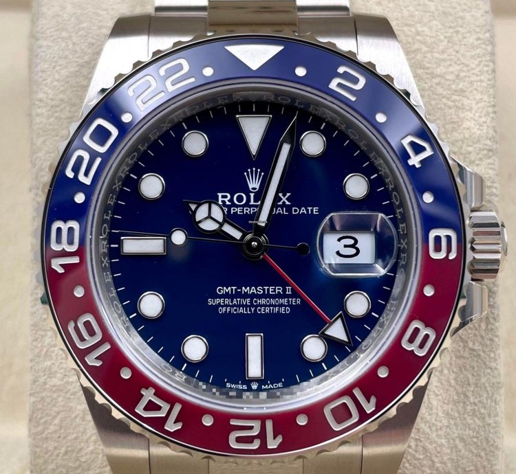 Rolex Gmt-master Ii 126719blro White Gold Pepsi Blue Dial Unworn 2024