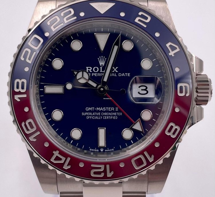 Rolex Gmt-master Ii 126719blro White Gold Pepsi Blue Dial Unworn 2024