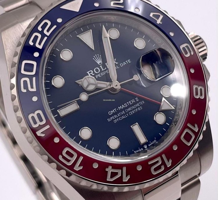 Rolex Gmt-master Ii 126719blro White Gold Pepsi Blue Dial Unworn 2024