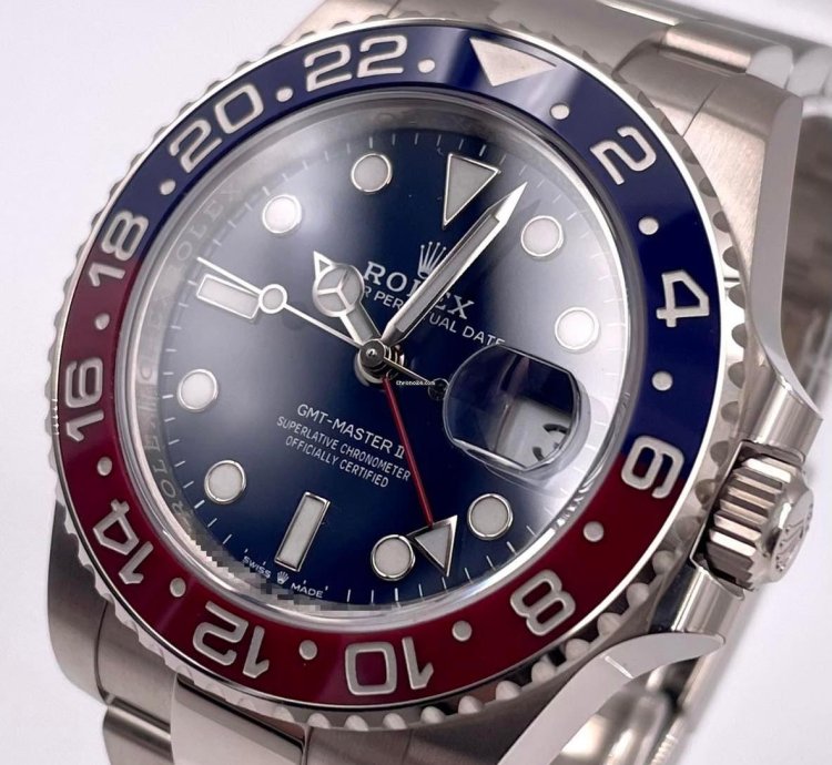 Rolex Gmt-master Ii 126719blro White Gold Pepsi Blue Dial Unworn 2024