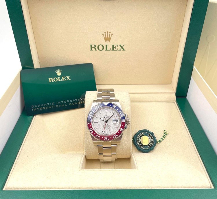 Rolex Gmt-master Ii 126719blro White Gold Pepsi Meteorite Dial Unworn 2024