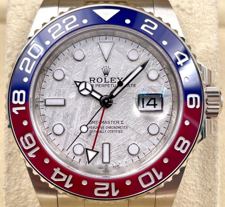 Rolex Gmt-master Ii 126719blro White Gold Pepsi Meteorite Dial Unworn 2024