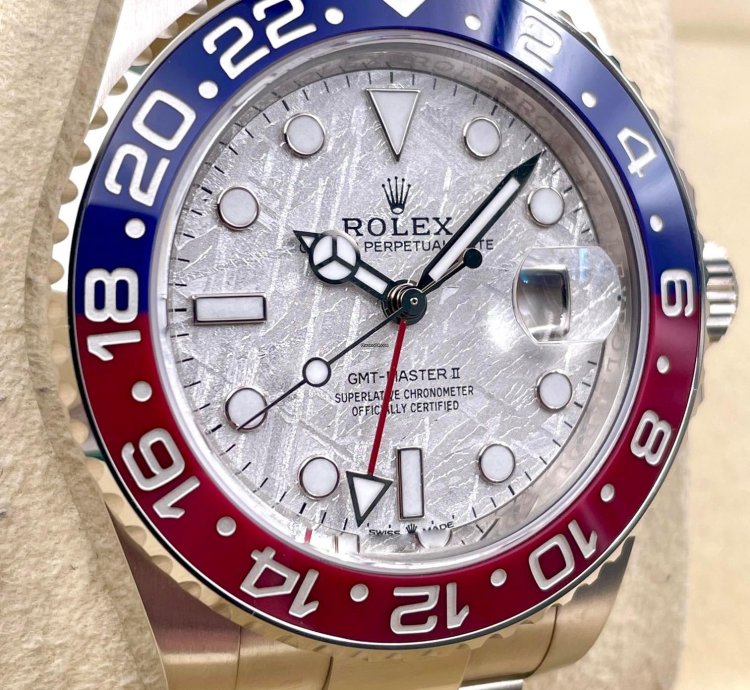 Rolex Gmt-master Ii 126719blro White Gold Pepsi Meteorite Dial Unworn 2024