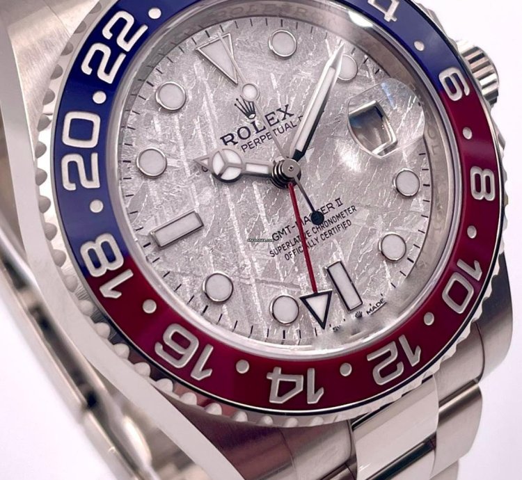 Rolex Gmt-master Ii 126719blro White Gold Pepsi Meteorite Dial Unworn 2024