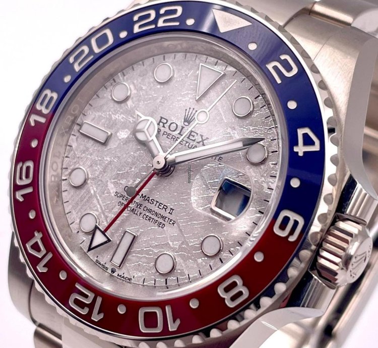 Rolex Gmt-master Ii 126719blro White Gold Pepsi Meteorite Dial Unworn 2024