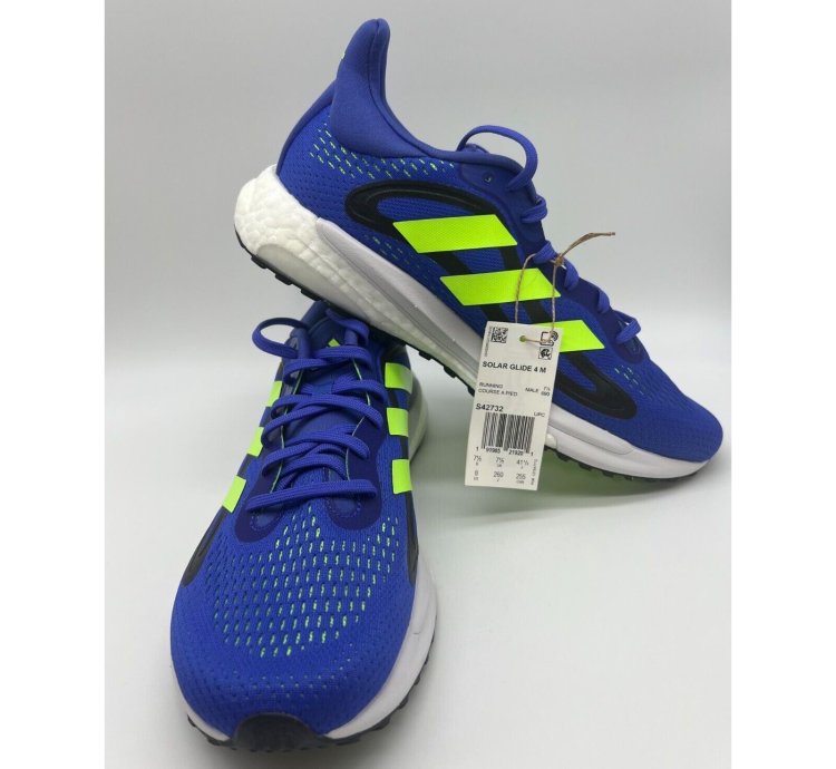 Adidas Solar Glide 4 Running Shoes Blue S42732 Men Size 8