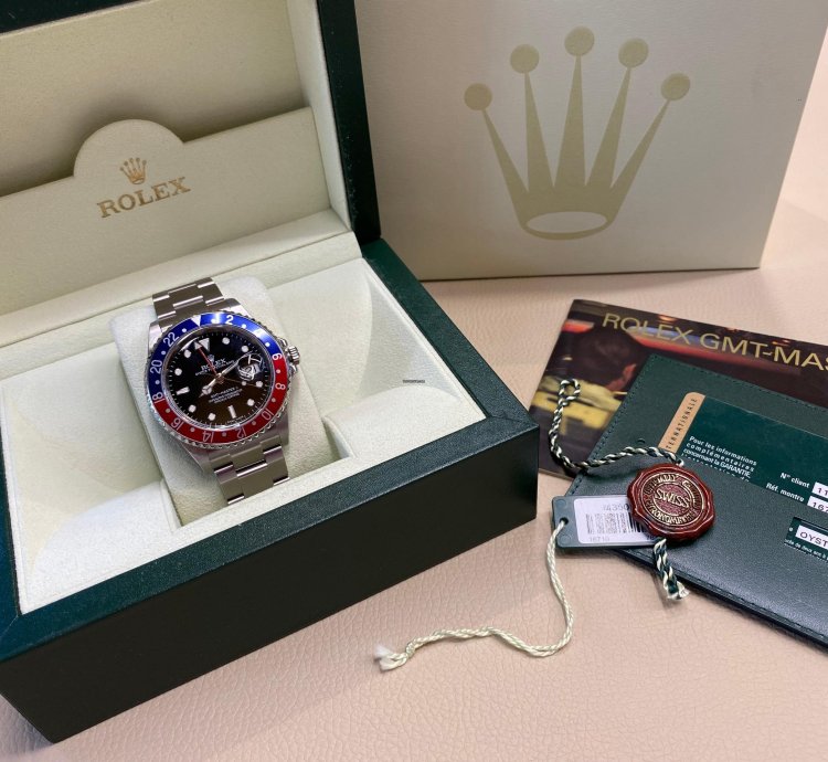 Rolex Gmt-master Ii 16710 Cal 3186 Nos Full Stickers