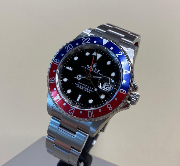 Rolex Gmt-master Ii 16710 Cal 3186 Nos Full Stickers