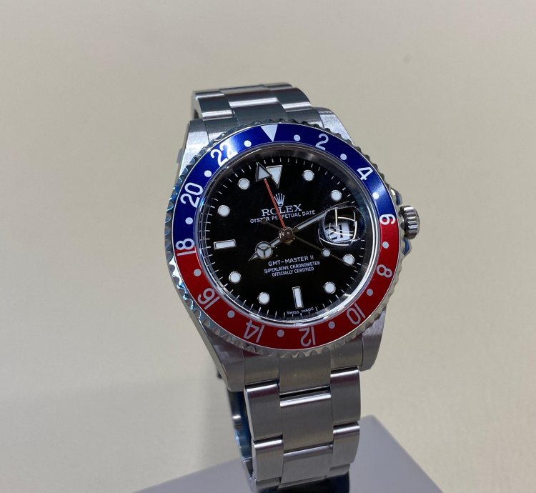 Rolex Gmt-master Ii 16710 Cal 3186 Nos Full Stickers