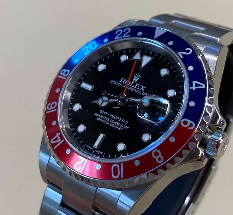 Rolex Gmt-master Ii 16710 Cal 3186 Nos Full Stickers