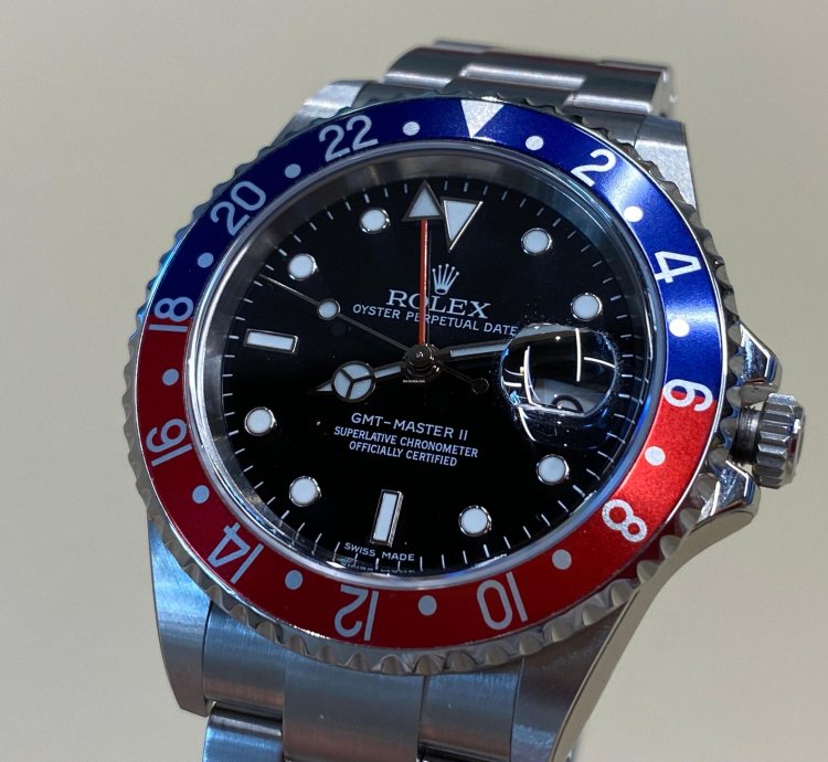 Rolex Gmt-master Ii 16710 Cal 3186 Nos Full Stickers