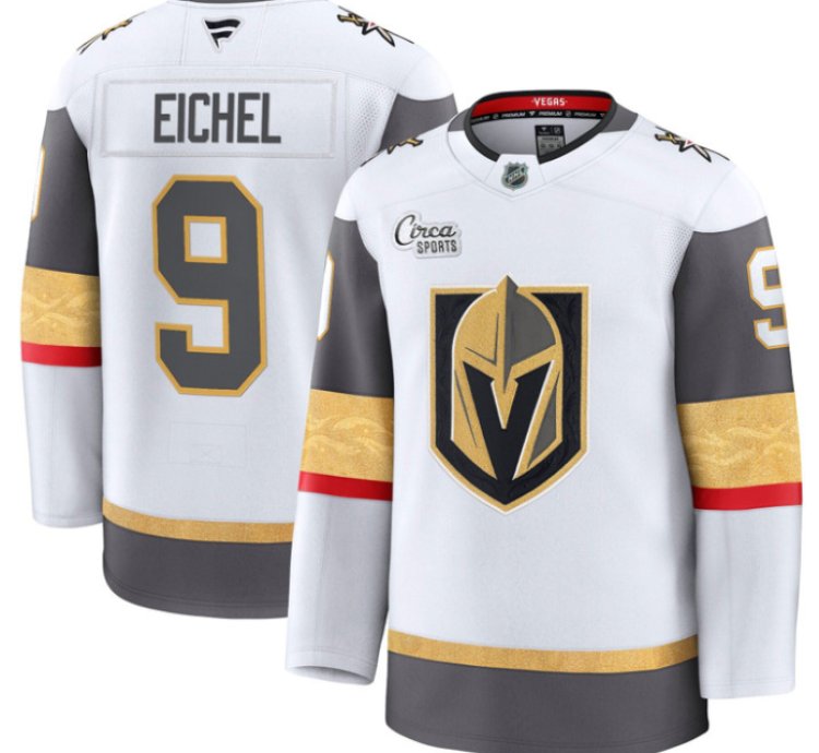 Jack Eichel Jersey 9 Vegas Golden Knights Premium Stitched White