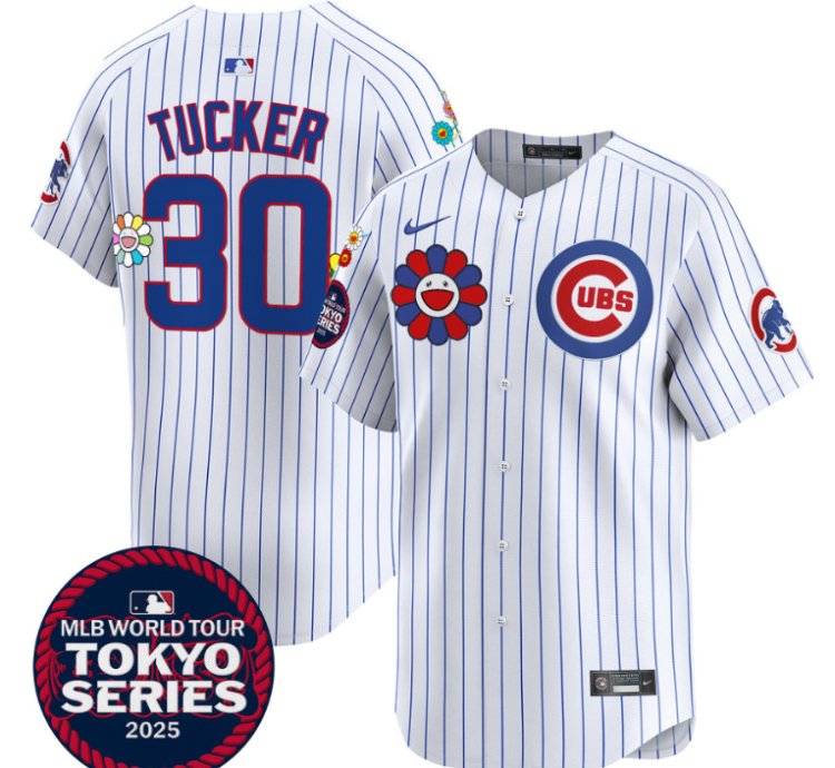 Kyle Tucker Jersey 30 Chicago Cubs Tokyo Series 2025 Vapor Premier Limited Stitched Pinstripe