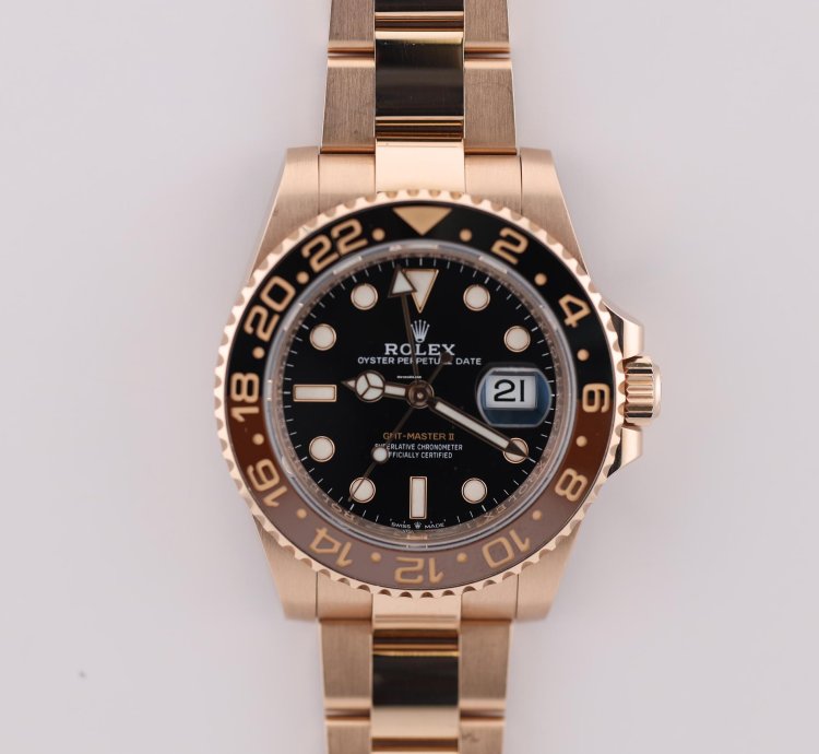 Rolex Gmt-master Ii 2021 Gmt Master Ii Rootbeer Rose Gold 126715chnr