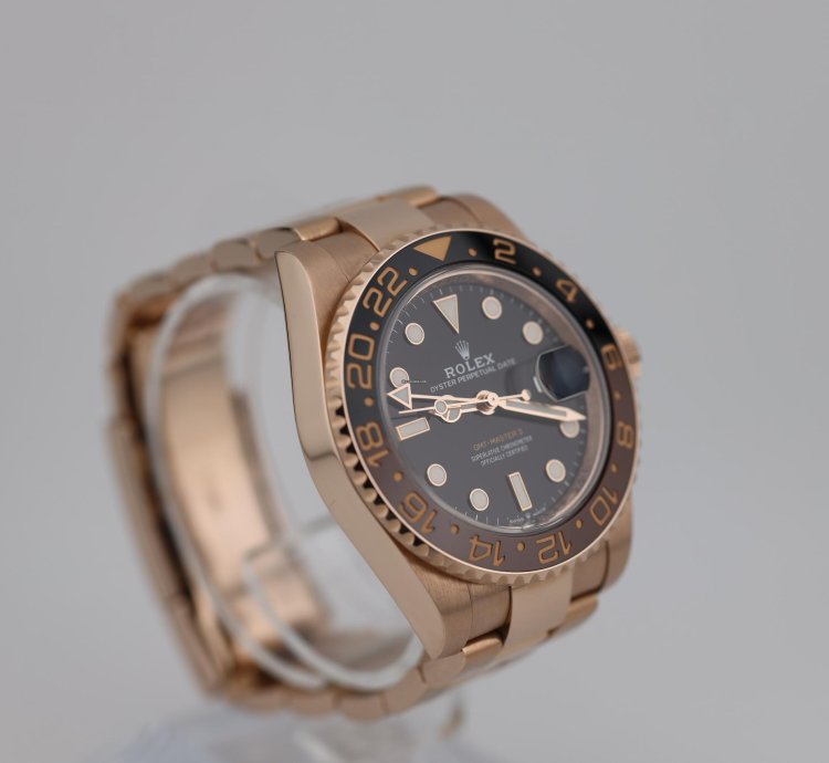 Rolex Gmt-master Ii 2021 Gmt Master Ii Rootbeer Rose Gold 126715chnr