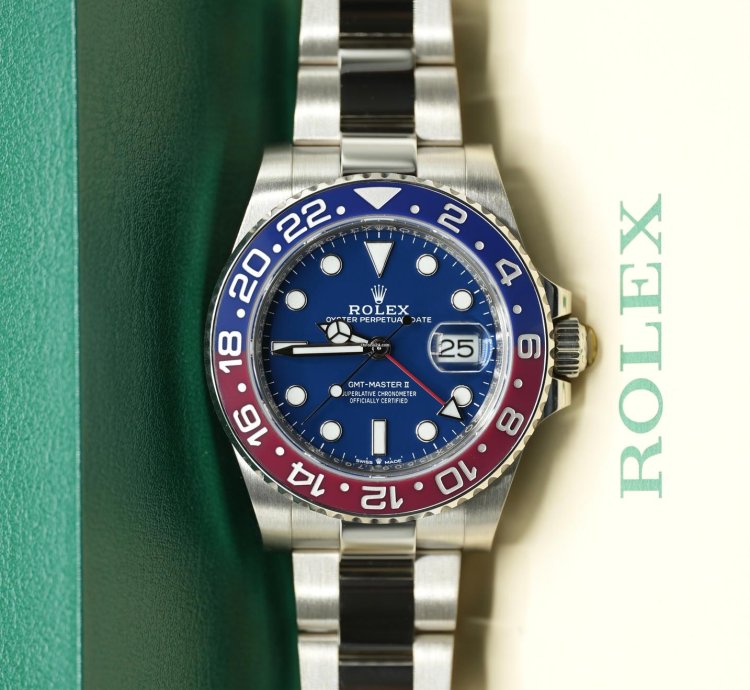 Rolex Gmt-master Ii 2021 Rolex Gmt Master Ii White Gold Pepsi Blue Dial Unworn Box Papers 126719blro