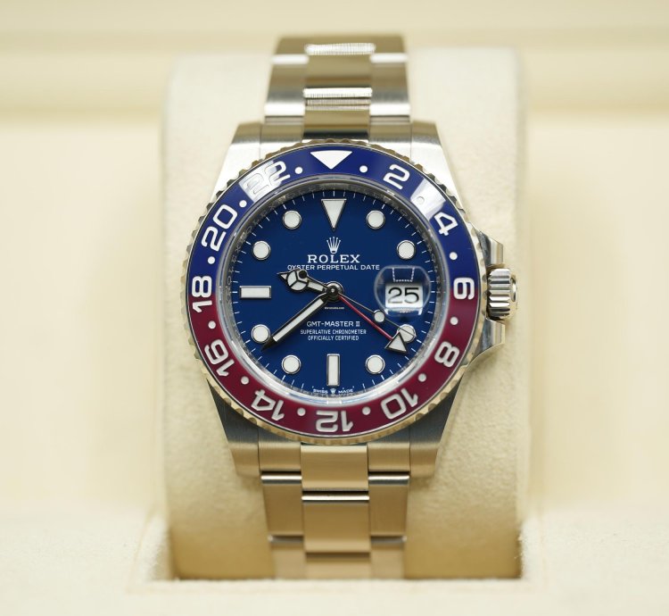 Rolex Gmt-master Ii 2021 Rolex Gmt Master Ii White Gold Pepsi Blue Dial Unworn Box Papers 126719blro