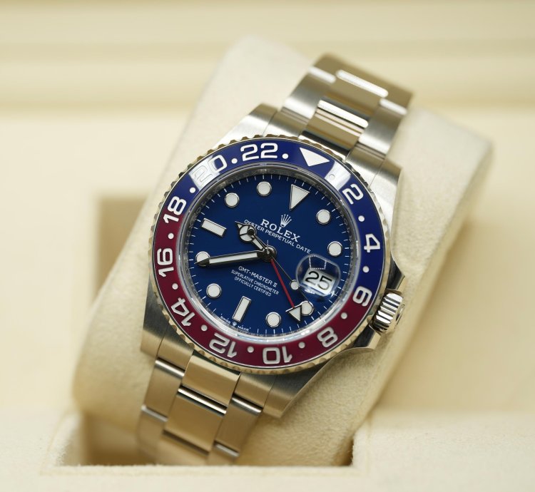 Rolex Gmt-master Ii 2021 Rolex Gmt Master Ii White Gold Pepsi Blue Dial Unworn Box Papers 126719blro