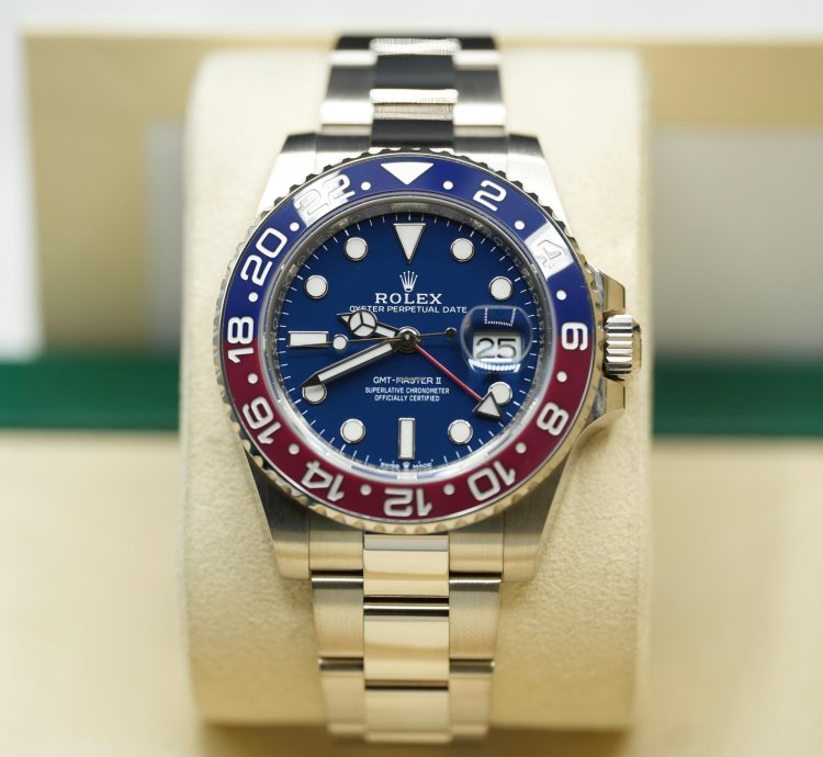 Rolex Gmt-master Ii 2021 Rolex Gmt Master Ii White Gold Pepsi Blue Dial Unworn Box Papers 126719blro