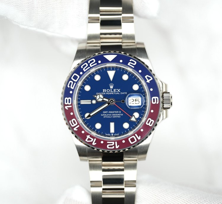Rolex Gmt-master Ii 2021 Rolex Gmt Master Ii White Gold Pepsi Blue Dial Unworn Box Papers 126719blro