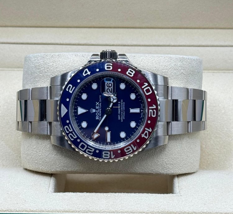 Rolex Gmt-master Ii 2021 White Gold Gmt-master Ii Blue Dial Unworn Box And Papers 126719blro